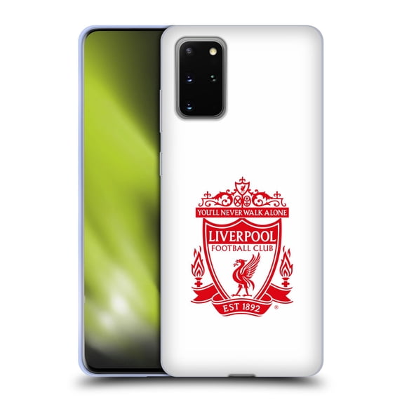 Head Case Designs Officially Licensed Liverpool Football Club Crest 1 White 2 Soft Gel Case Compatible with Samsung Galaxy S20+ / S20+ 5G