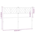 thumbnail image 2 of vidaXL Metal Headboard Black 135 cm, 2 of 5