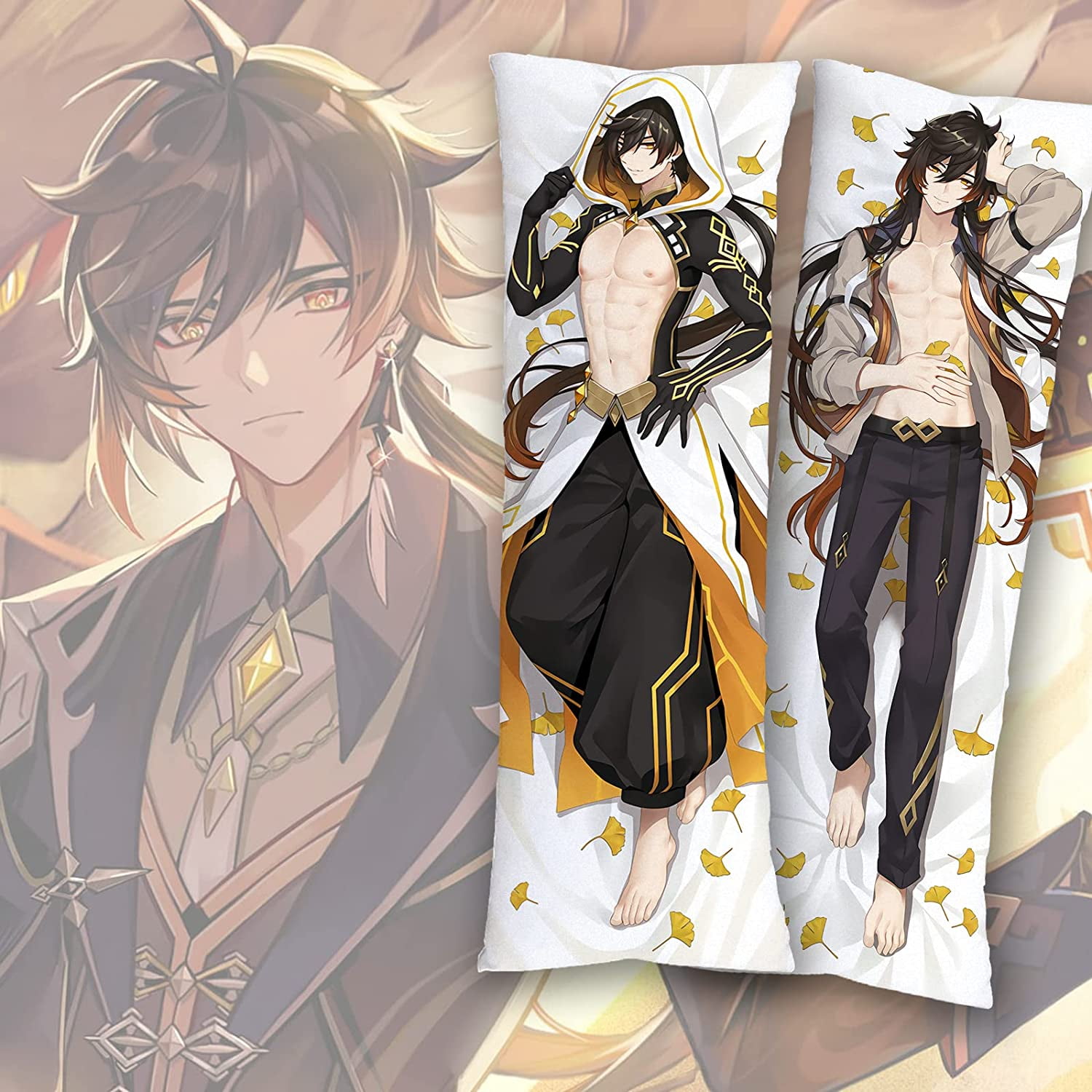 IGUOHAO Pillowcase Zhongli Body Pillow Case Cover Dakimakura 59 x20 150x50cm Walmart