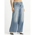 thumbnail image 4 of Jessica Simpson Women's and Women's Plus Freesia Wide Leg Jeans, 30", 32", and 34" Inseams, Sizes 2-24W, 4 of 7