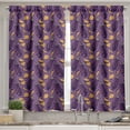 thumbnail image 2 of Ambesonne Eggplant Valance & Curtain, Retro Realistic Dotted, 55"x36", Purple Orange, 2 of 6