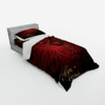 thumbnail image 3 of Ambesonne Christmas Bedding Set 4 Pcs, Yuletide Celebration, Queen, Yellow Ruby Burgundy, 3 of 3