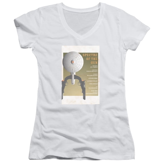 Star Trek Tos Episode 61 Junior Women's V-Neck T-Shirt White