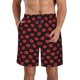 thumbnail image 1 of Fotbe Sexy Red Lips Kiss Trajes de Baño Estampados para Hombre, Shorts de Verano de Secado Rápido, Ropa de Playa, Bañadores-XX-Large, 1 of 6
