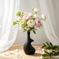 thumbnail image 2 of Ouuluon Flower Vase, Simple Multi-Scene Decorative Vases, 9X8in Black Modern Vase for Flowers Living Room Bedroom Valentine Wedding Table, 2 of 7