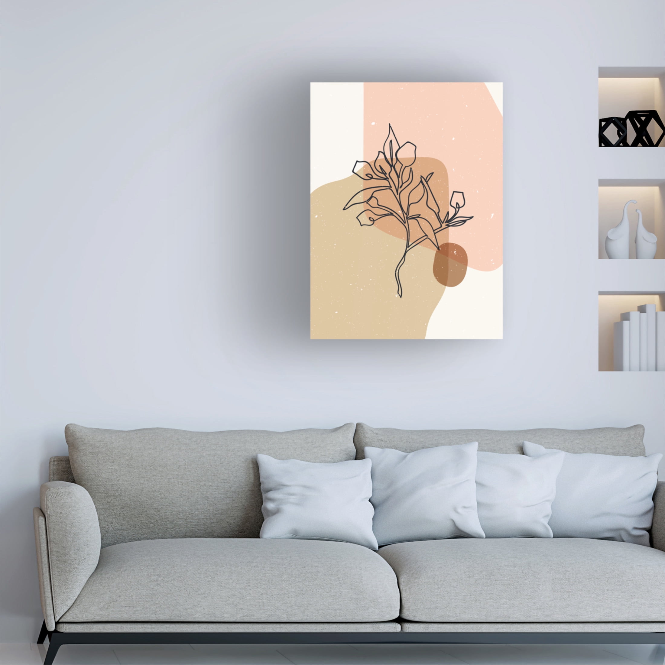 Trademark Fine Art NKTN   Abstract composition 14 Canvas Wall Art