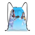 thumbnail image 1 of Goofa Bluey Print Drawstring Backpack Bag Sport Gym Sackpack Cinch Bags Drawstring Bags Draw String Sport Bag-Medium, 1 of 6