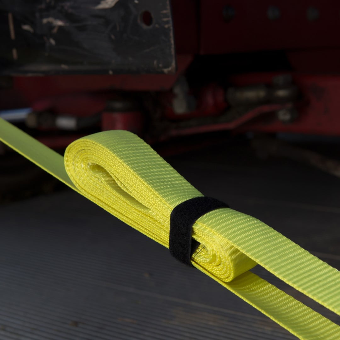 SmartStraps 14-Foot Ratchet Straps 2pk -5,000 lbs Break Strength-1,667  lbs Safe Work Load Commercial Tie-Downs Designed for Heavy-Duty Cargo Transport-Safely Haul Your Equipment-Flatbed or Trailer 