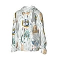 thumbnail image 3 of Goofa Cute Colorful Animal Printed Women's UPF 50+ Sun Protection Hoodie Jacket Lightweight Long Sleeve Sun Shirt for Women with Pocket Hiking Outdoor-, 3 of 9
