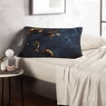 thumbnail image 6 of Daiia Elegant Gold Scrollwork Bedding Waterproof Pillow Protector Zippered Queen – Bed Bug Proof Pillow Encasement-16"x24", 6 of 6