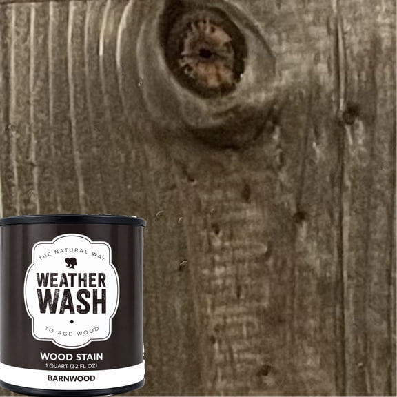 1-qt. Barnwood Interior Weatherwash Water-Based Transparent Aging Wash Wood Stain