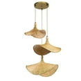 thumbnail image 5 of ELE Light & Decor Modern Adjustable 3-Light Tan Pendant Light, 5 of 5