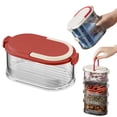 thumbnail image 2 of Stackable Airtight Spice Organizer - Multi-Layer Sealed Storage Containers with Lids - Kitchen Counter Herb & Seasoning Rack - Space Saving for Home & Restaurant Red1, 2 of 8