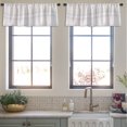 thumbnail image 4 of LALILO Kitchen Curtain Valance Plaid Graphic Check Rod Pocket Window Curtain 52"x 18" Set of 2, 4 of 6