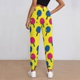 thumbnail image 3 of Women's Sweatpants, Colorful Ping Pong Baggy Sweatpants Joggers for Women, Fall Outfits for Women 2024 Lounge Yoga Athletic Workout Pants with Pockets, 3 of 7