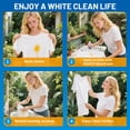 thumbnail image 4 of KOXUIT Bolígrafo blanqueador portátil de doble punta para ropa blanca y lechada – Aplicador de gel 2 en 1 listo para viajar con cabezal de cepillo limpiador antigoteo para líneas de baño y uso en movi, 4 of 7