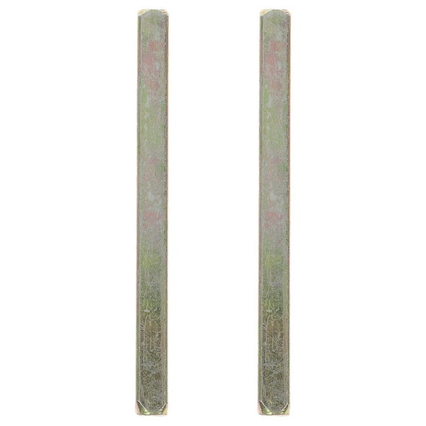 2 piezas Pandilla de puerta vieja de 65 mm de reemplazo de hierro de perilla recta accesorio