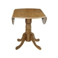 thumbnail image 4 of International Concepts 42" Round Dual Drop Leaf Pedestal Table, 4 of 7