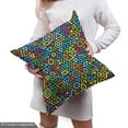 thumbnail image 4 of Ambesonne Colorful Fabric by the Yard Upholstery, Geometrical Mosaic, 3 Yards, Multicolor, 4 of 4