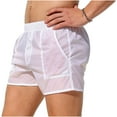 thumbnail image 7 of Nmnitkp Mens Swim Trunks Comfortable Fit Faddish Solid Shorts With Pocket Quick-Dry Fabric Men Swim Shorts UPF 50+ Sun Protection Swimtrunks White,XL, 7 of 7
