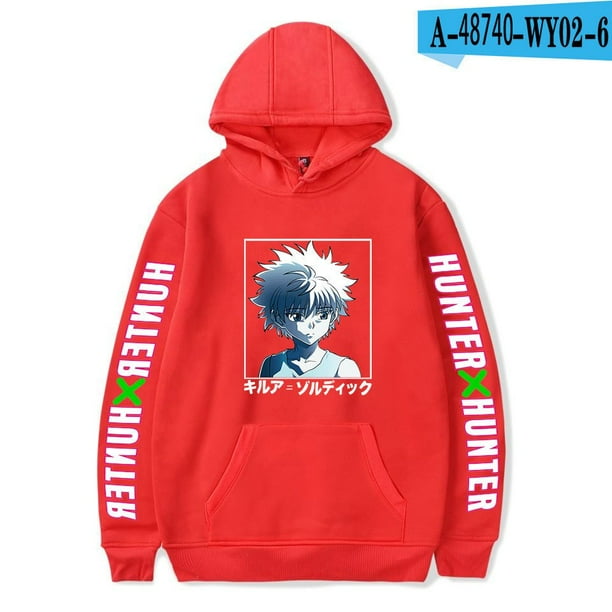HUNTER X HUNTER Sudaderas con capucha Chaqueta informal Niños adultos Niños Tallas Killua Zoldyck Cosplay Jersey Jersey Unisex12Niños140 Deng Xun unisex