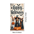 thumbnail image 3 of Decorative Design Happy Halloween Banner Pet Costume Theme Polyester Material for Halloween Party Indoor Decoration Holiday Celebration, 3 of 9