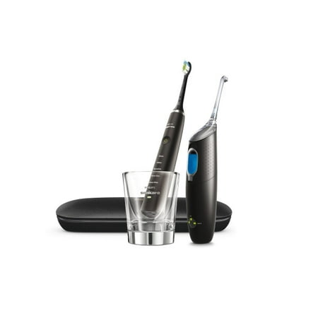 Philips Sonicare DiamondClean Black and Philips Sonicare AirFloss Ultra Combo Pack, Black,