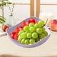 thumbnail image 1 of Platos de plástico para frutas, ideales para aperitivos, dulces y melón. Bandeja para servir en el hogar, perfecta para la sala de estar, como recipiente para verduras y para almacenar frutos secos., 1 of 6