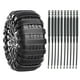 thumbnail image 1 of Cadenas para nieve para autos y SUV | Correas de tracción antideslizantes para nieve, hielo y barro | Seguridad vial invernal de alta resistencia con agarre mejorado y tacos rompehielos, 1 of 5