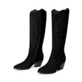 thumbnail image 5 of DREAM PAIRS Women's Knee High Cowboy Boots Classic Embroidered Western Boots with Pointed Toe Flexible Non-Slip Chunky Heel Boots, 5 of 6