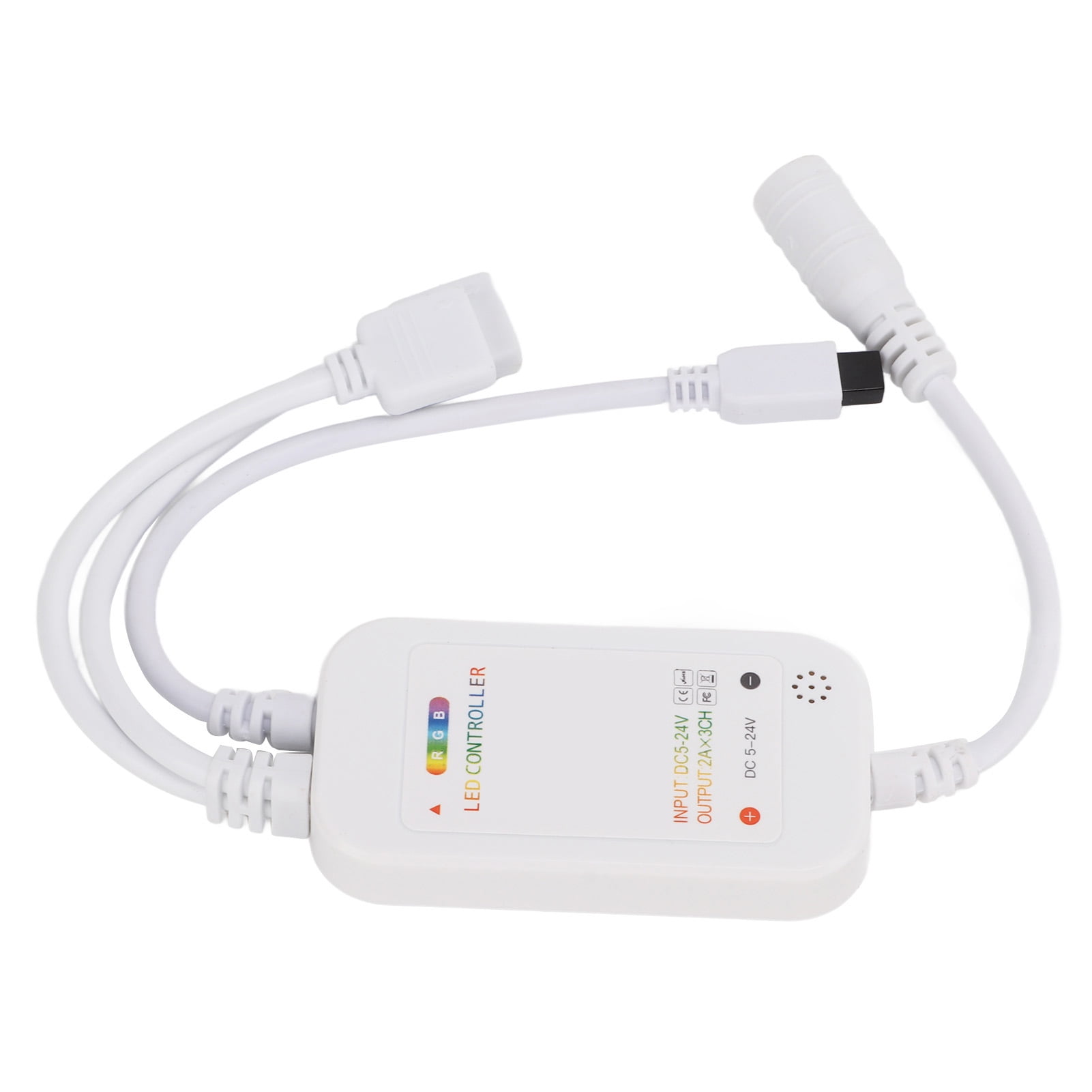 ESTINK LED Lights Wireless IR Remote Controller,RGB Light Strip Remote Controller,LED Strip Light Dimming Controller With RGB Remote Control Adjust Color Brightness For KTV Music LEDs Rope Lighting