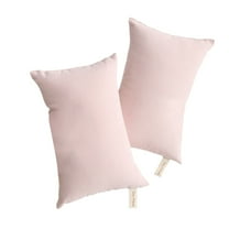 VogueV 2 Pack Microfiber Travel Pillows, Soft And Machine Washable, for Neck And Back Support, Compact And Portable, Ideal for Car, Office, Nap Time, Pillowcase*2