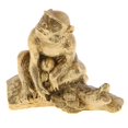 thumbnail image 2 of Lote de 1 estatua de animal de la suerte de latón, figuras de animales, adorno para oficina Mono, 2 of 7