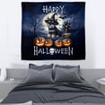 thumbnail image 3 of Happy Halloween Schnauzer Witch Pumpkins Bats Tapestry Miniature Schnauzer Dog Lover Wall Hanging Backdrop Home Decor - 13012, 3 of 5