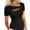 Black, variant on Stylish Olyvenn Womens Cut Out Cute Tops Trendy Ribbed Asymmetrical Short Sleeve Sexy Fitted T Shirts Summer Fashion Y2K Tops Hot Pink L