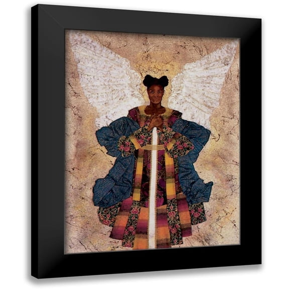Unknown 12x14 Black Modern Framed Museum Art Print Titled - Guardian Angel
