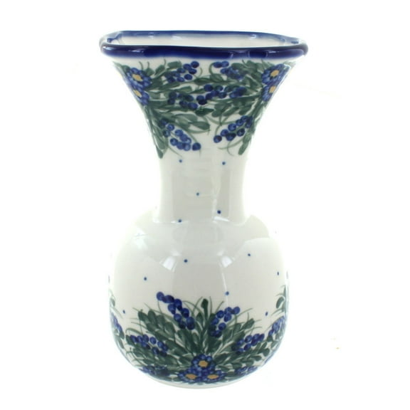 Blue Rose Polish Pottery Indoor Tabletop Hyacinth Vase