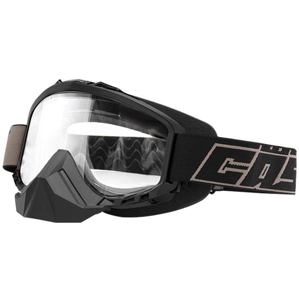 Castle X, 641571, Adult FORCE Dual Lens Snowmobile Goggles Black w