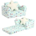 thumbnail image 1 of Sofá para niños pequeños MOMCAYWEX 2 en 1, suave con almohada en forma de estrella, 18 m o más, 1 of 6