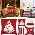 thumbnail image 4 of Funda navideña de 18 x 18 pulgadas, adorno navideño, almohada navideña, almohada navideña para vacaciones de invierno, decoración navideña de granja, sofá, árbol de Navidad, 1 funda de almohada, 4 of 4