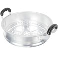 thumbnail image 4 of Steamer Basket Double Handle Food Steaming Rack Steamer Meat Dim Sum Seafood Steamer, 4 of 9
