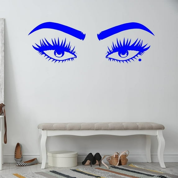 VWAQ Eyes Vinyl Wall Decals Home Bathroom Mirror Decor - EWWD-V2