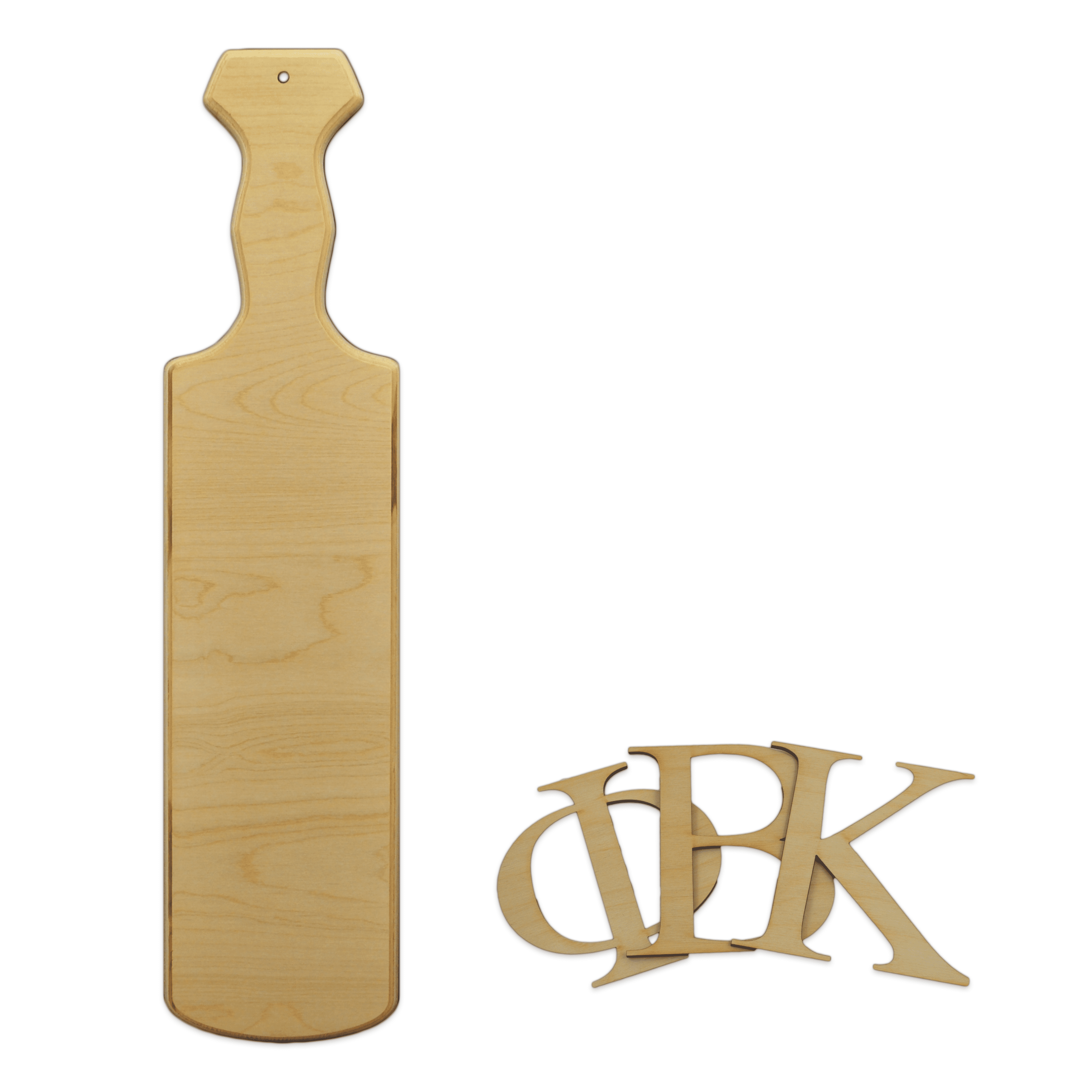 Greek Fraternity Wood Paddle &amp; Letter Kit, 21" Paddle w/ Traditional ...