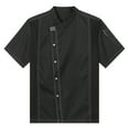 thumbnail image 3 of Nyeemya Chef Jacket Short Sleeve/Long Sleeve Chef Coat Hotel Kitchen Restaurant Work Uniform Shirt Black Short Sleeve 4XL, 3 of 7