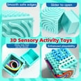 thumbnail image 6 of 3D Sensory Fidget Cube for Kids & Adults Silicone Quiet Autism Travel Toy Montessori Busy Board for Toddlers 1-8 Years Old, 6 of 8