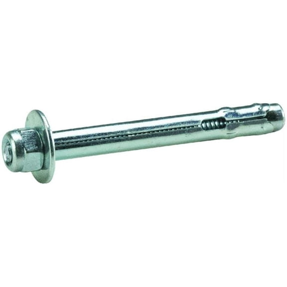 Red Head Sleeve Anchor Hex Head Zinc-Plated Steel - Drive-In Anchor - Set of 7, 5/16 x 2-1/2