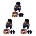 thumbnail image 4 of Sonducket Sombrero Bufanda Mitones Conjunto con Patrones de Dinosaurios Diseño de Orejeras Guantes para Niños Piezas de Invierno Decoración de Type1 NO1, 4 of 6