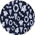 thumbnail image 1 of Ahgly Company Indoor Square Patterned Night Blue Area Rugs, 3' Square, 1 of 6