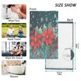 thumbnail image 6 of Yayeee 2 Pack Hand Towels for Bathroom 100% Cotton 16" x 28" Soft Absorbent Kitchen Towel, Christmas Poinsettia, 6 of 7