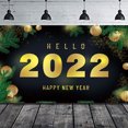thumbnail image 4 of 2022 Año Nuevo Telón de fondo Colgante Feliz Año Nuevo Fotografía Accesorios de fondo para la pared Eccomum Tipo 5, 4 of 7